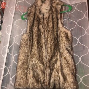 Faux fur vest